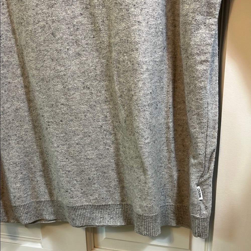 Wesc Knuby Heather Gray 100% Cotton Casual Crew Neck Sweater - Size Large - Picture 5 of 16